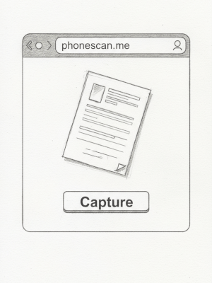 Taking a document photo with phone